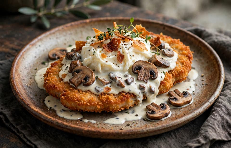 Cotoletta ai funghi porcini
